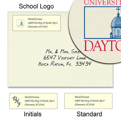 University of Dayton Return Address Labels
