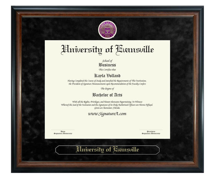 University of Evansville Diploma Frame (SN)