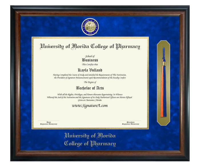 University of Florida College of Pharmacy Diploma Frame (SNT)