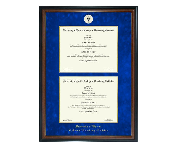 University of Florida College of Veterinary Medicine Diploma Frame (DSN)