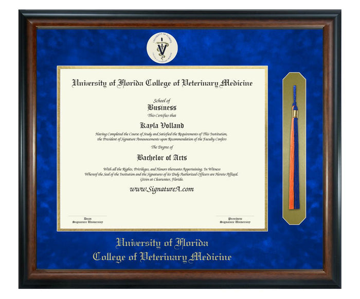 University of Florida College of Veterinary Medicine Diploma Frame (SNT)