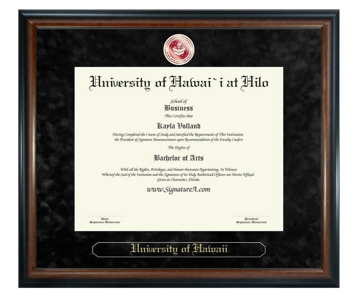 University of Hawai`i at Hilo Diploma Frame (SN)
