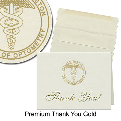 University of Houston College of Optometry Thank You Cards