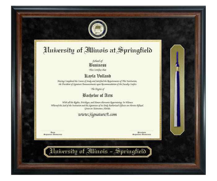 University of Illinois at Springfield Diploma Frame (SNT)