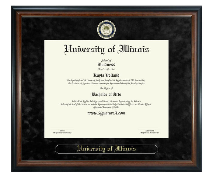 University of Illinois Diploma Frame (SN)