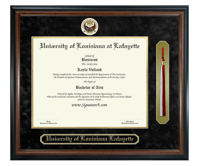 University of Louisiana at Lafayette Diploma Frame (SNT)