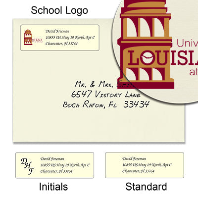 University of Louisiana at Monroe Return Address Labels