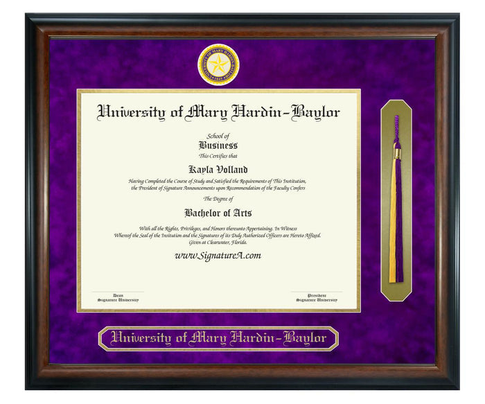 University of Mary Hardin-Baylor Diploma Frame (SNT)