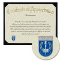 University of Memphis Certificate of Appreciation