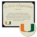 University of Miami School of Medicine Certificate of Appreciation