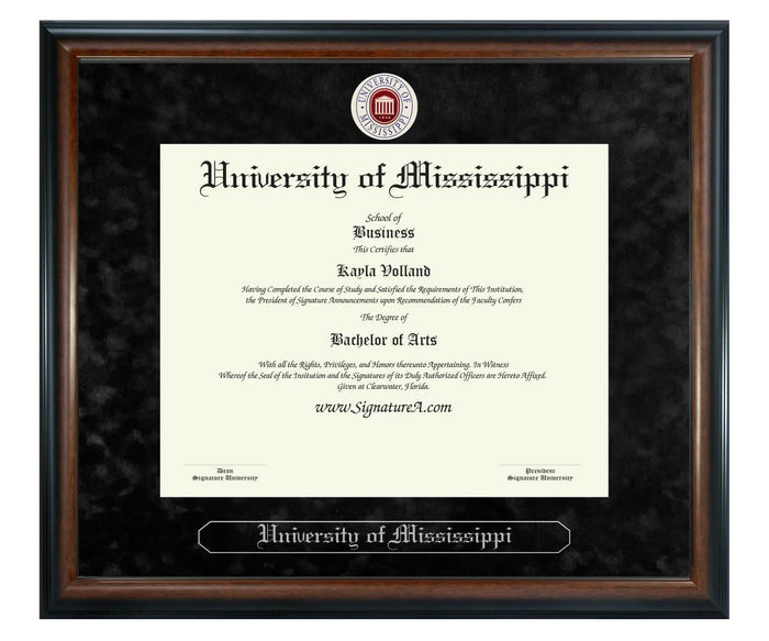 University of Mississippi Diploma Frame (SN)