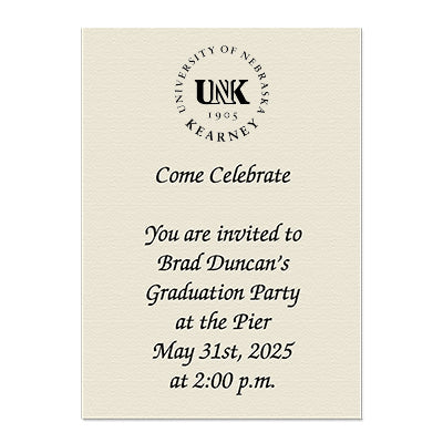 University of Nebraska, Kearney Personal Notecard