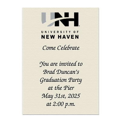 University of New Haven Personal Notecard