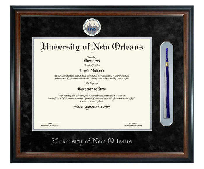 University of New Orleans Diploma Frame (SNT)