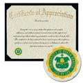 University of North Dakota Certificate of Appreciation