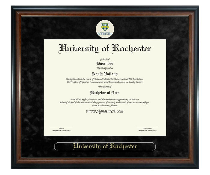 University of Rochester Diploma Frame (SN)