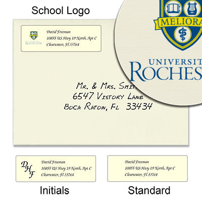 University of Rochester Return Address Labels