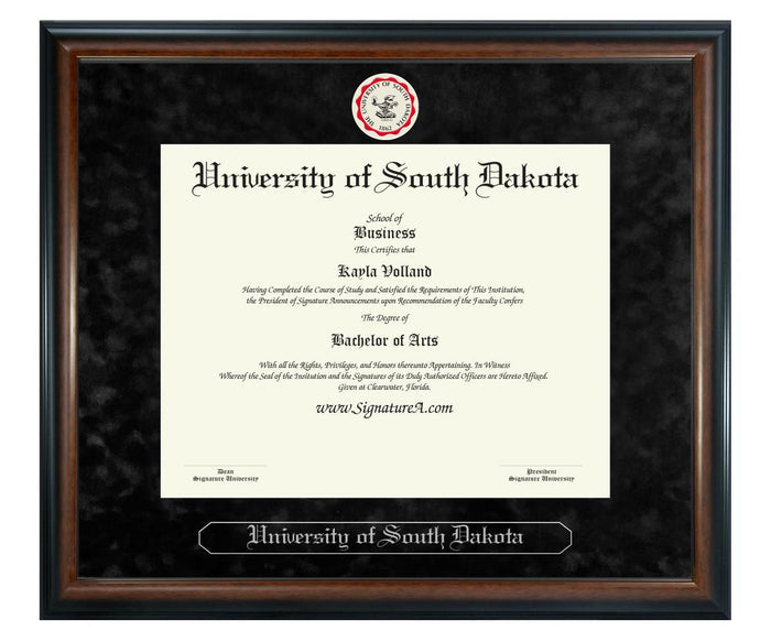 University of South Dakota Diploma Frame (SN)