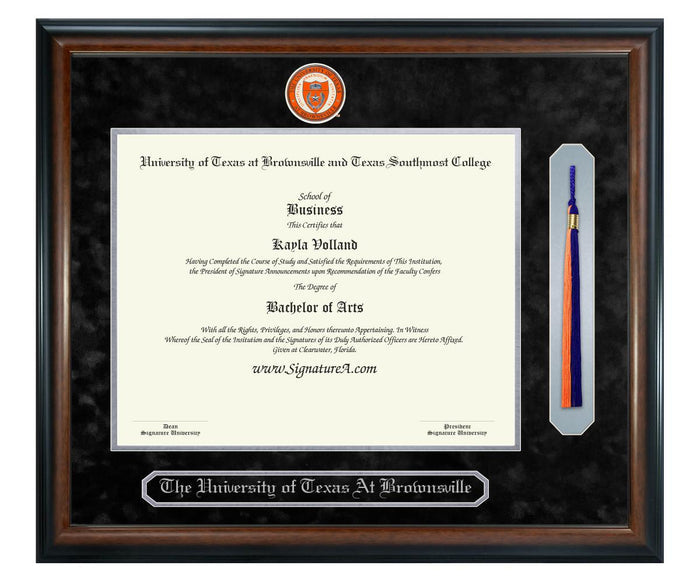 University of Texas at Brownsville and Texas Southmost College Diploma Frame (SNT)