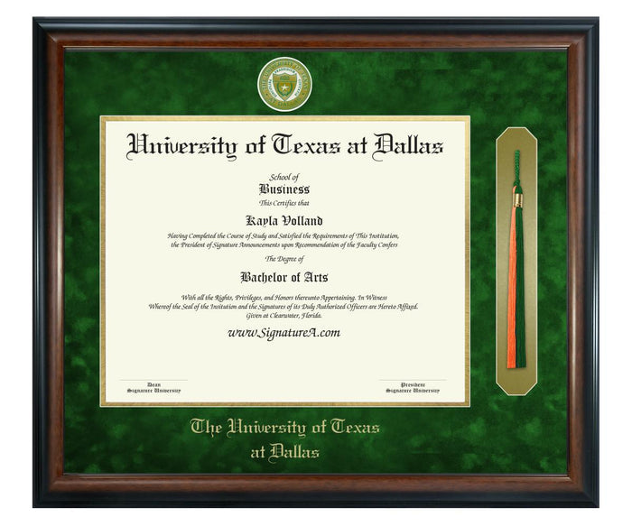 University of Texas at Dallas Diploma Frame (SNT)