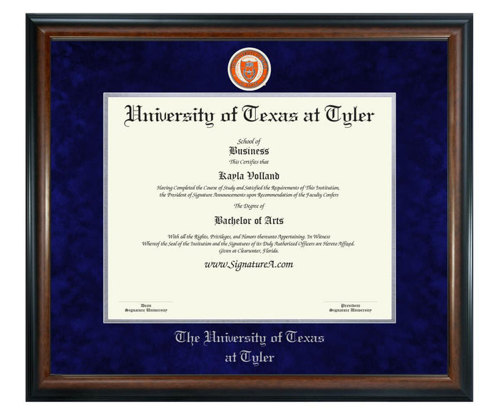 University of Texas at Tyler Diploma Frame (SN)
