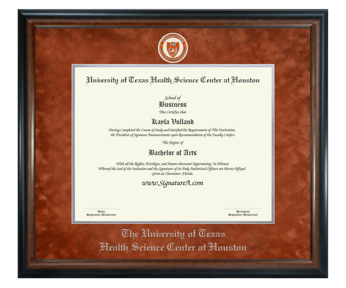 University of Texas Health Science Center at Houston Diploma Frame (SN)