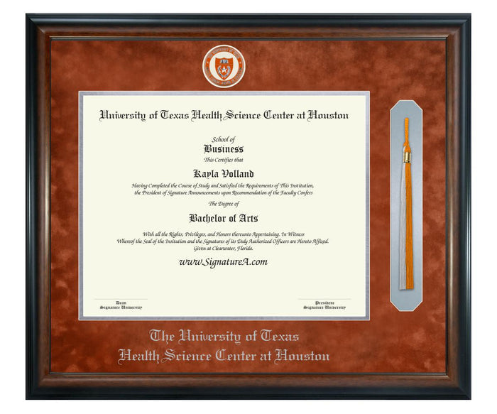 University of Texas Health Science Center at Houston Diploma Frame (SNT)