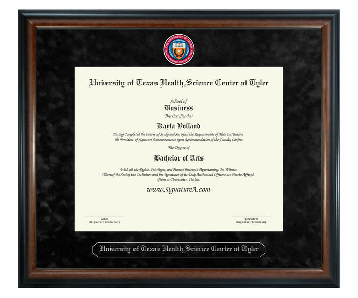 University of Texas Health Science Center at Tyler Diploma Frame (SN)
