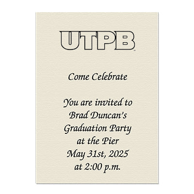 University of Texas Permian Basin Personal Notecard