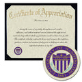 University of Washington Tacoma Certificate of Appreciation