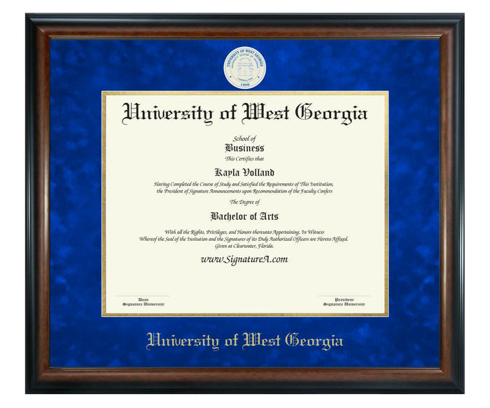 University of West Georgia Diploma Frame (SN)