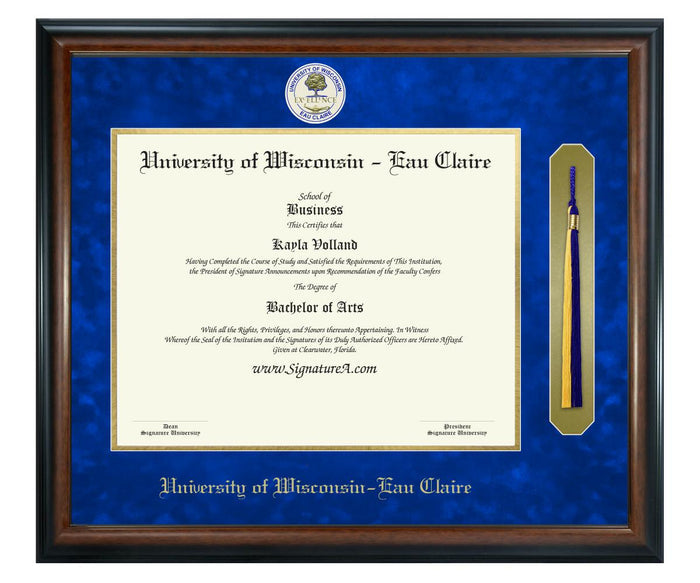 University of Wisconsin - Eau Claire Diploma Frame (SNT)