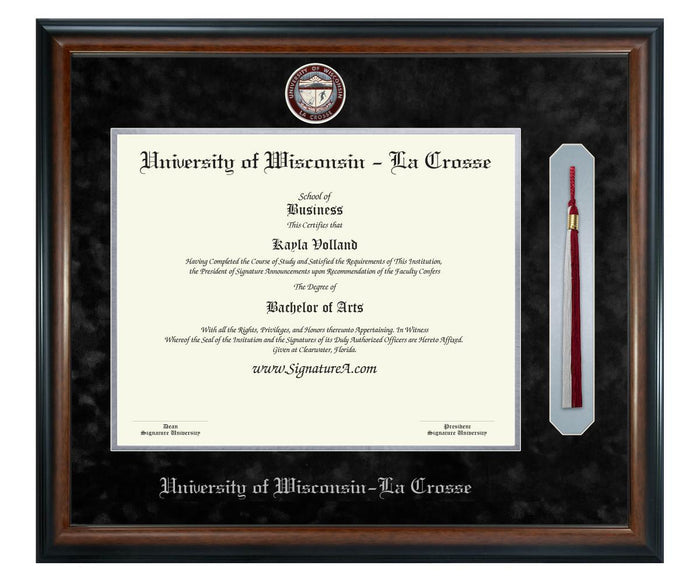 University of Wisconsin - La Crosse Diploma Frame (SNT)