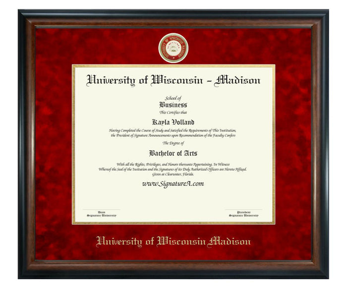 University of Wisconsin - Madison Diploma Frame (SN)