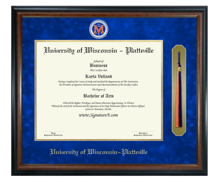 University of Wisconsin - Platteville Diploma Frame (SNT)