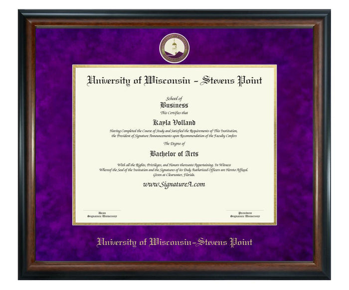 University of Wisconsin - Stevens Point Diploma Frame (SN)