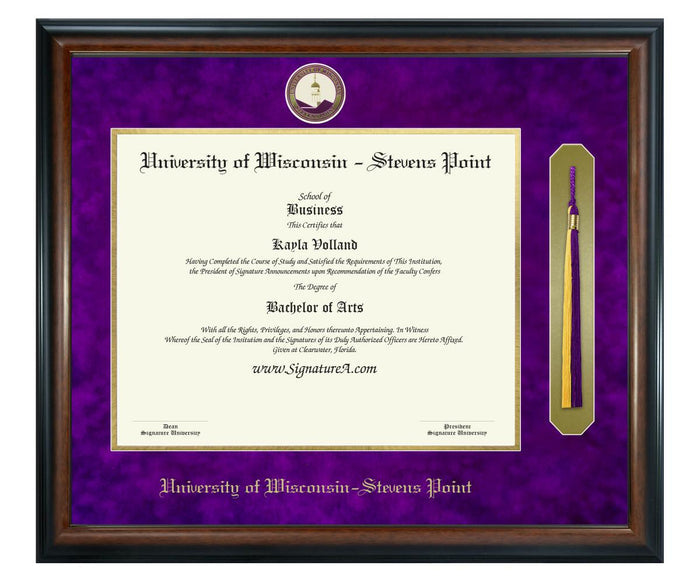 University of Wisconsin - Stevens Point Diploma Frame (SNT)
