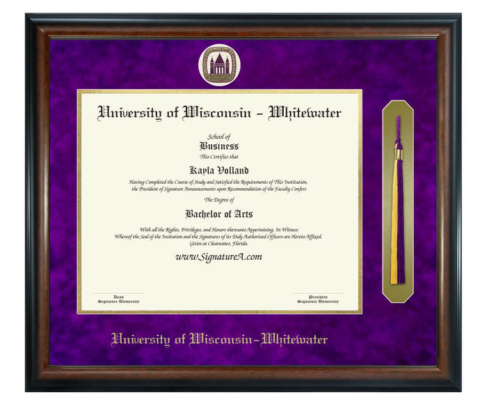 University of Wisconsin - Whitewater Diploma Frame (SNT)