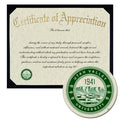 Utah Valley University Certificate of Appreciation