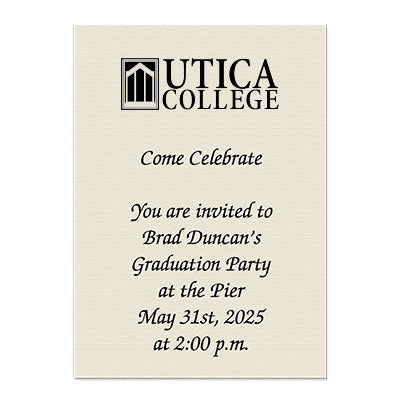 Utica College Personal Notecard