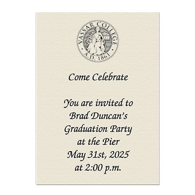Vassar College Personal Notecard