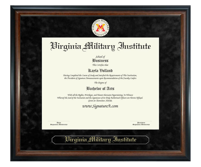 Virginia Military Institute Diploma Frame (SN)