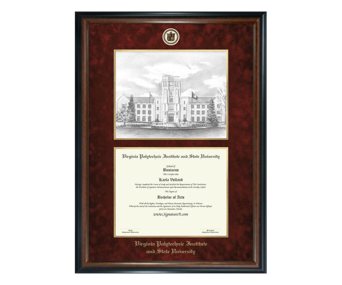 Virginia Polytechnic Institute and State University Diploma Frame (SNL)