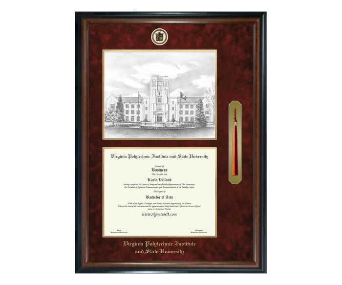 Virginia Polytechnic Institute and State University Diploma Frame (SNTL)