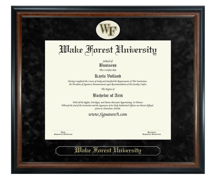 Wake Forest University Diploma Frame (SN)