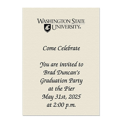 Washington State University Personal Notecard