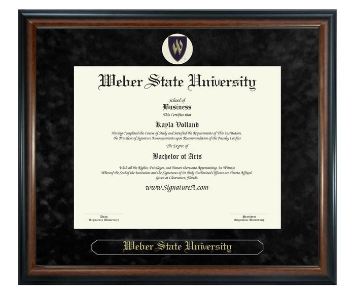 Weber State University Diploma Frame (SN)
