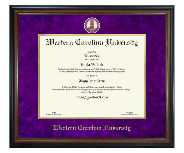 Western Carolina University Diploma Frame (SN)