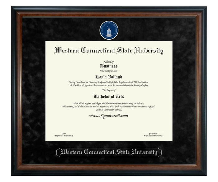 Western Connecticut State University Diploma Frame (SN)