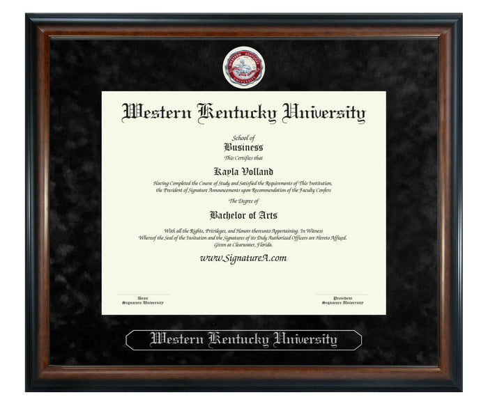 Western Kentucky University Diploma Frame (SN)